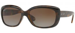 Gafas de Sol - Ray-Ban® - Ray-Ban® RB4101 JACKIE OHH - 710/T5 LIGHT HAVANA // GREY GRADIENT BROWN POLARIZED