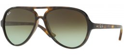 Gafas de Sol - Ray-Ban® - Ray-Ban® RB4125 CATS  5000 - 710/A6 HAVANA // GREEN GRADIENT BROWN