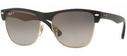 Sunglasses - Ray-Ban® - Ray-Ban® RB4175 CLUBMASTER OVERSIZED - 877/M3 DEMI GLOSS BLACK // GREY GRADIENT DARK GREY POLARIZED