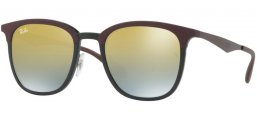 Sunglasses - Ray-Ban® - Ray-Ban® RB4278 - 6285A7 BLACK MATTE BROWN // GREEN MIRROR SILVER GRADIENT GOLD