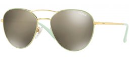 Gafas de Sol - Vogue - VO4060S - 50655A GOLD GREEN // LIGHT BROWN MIRROR DARK GOLD