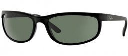 Sunglasses - Ray-Ban® - Ray-Ban® RB2027 PREDATOR 2 - W1847 MATTE BLACK // CRYSTAL GREEN