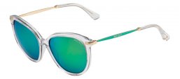 Sunglasses - Jimmy Choo - IVE/S - 7VO (UZ) TRANSPARENT GREY GREEN FLUOR // GREEN FLASH