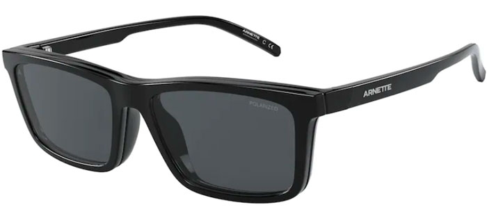 sistema leyendo Esplendor Gafas de Sol Arnette AN4274 HYPNO 41/1W BLACK // CLEAR + CLIP ON GREY