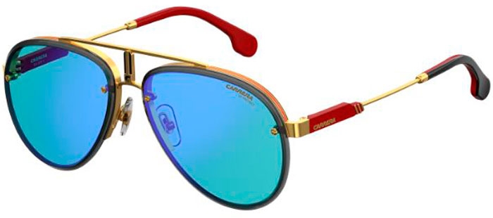 Gafas Carrera CARRERA GLORY LKS (2Y) GOLD BLUE // BLUE MIRROR