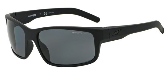 Arnette Fastball AN4202 Sunglasses – 62mm Matte Black Frame With Grey Polarized Lenses, Unisex Adult Polarized Shades