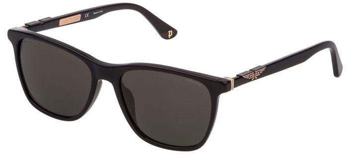 Gafas De Vista Police VPLF03N Shiny Black, Montura 53/145/18, Para Hombre