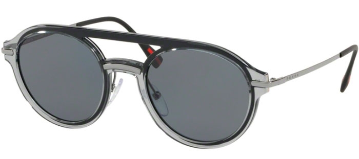Gafas de Sol Prada Sport SPS 05TS P2X5Z1 GREY GREY Prada LINEA ROSSA MQG2B0 Gafas de sol, Grey, 51 para Hombre