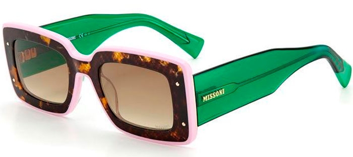 de Sol Missoni MIS 0041/S PHW HAVANA GREEN // DARK GREY GRADIENT