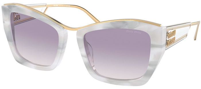 Gafas de Miu Miu SMU 02YS 18H409 WHITE // BLUE GRADIENT