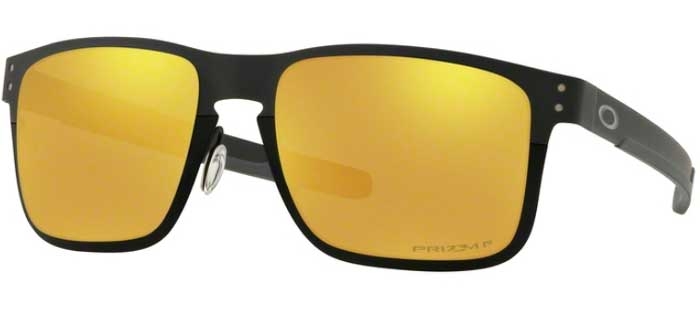 Gafas de Sol Oakley HOLBROOK METAL OO4123 412320 POLISHED BLACK // PRIZM  24K POLARIZED