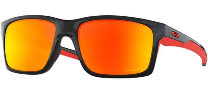 Dar labios primero Gafas de Sol Oakley MAINLINK XL OO9264 9264-46 POLISHED BLACK // PRIZM RUBY  POLARIZED