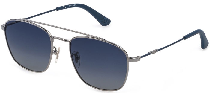 Gafas de Sol SPL996E 509P SHINY RUTHENIUM // BLUE GRADIENT
