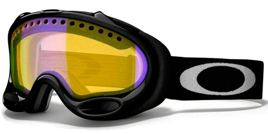 Máscaras ski Máscaras Oakley AFRAME OO7001 01950 JET BLACK // HI AMBER  POLARIZED